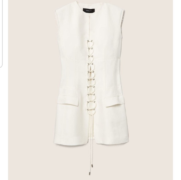 ❌SOLD❌Tuxedo Vest With Lacing Detail - Picture 4 of 6